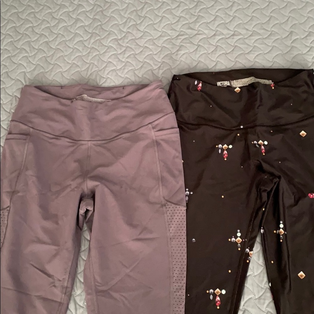 2 pair Victoria Sport leggings